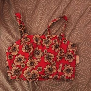 Flowered crop top